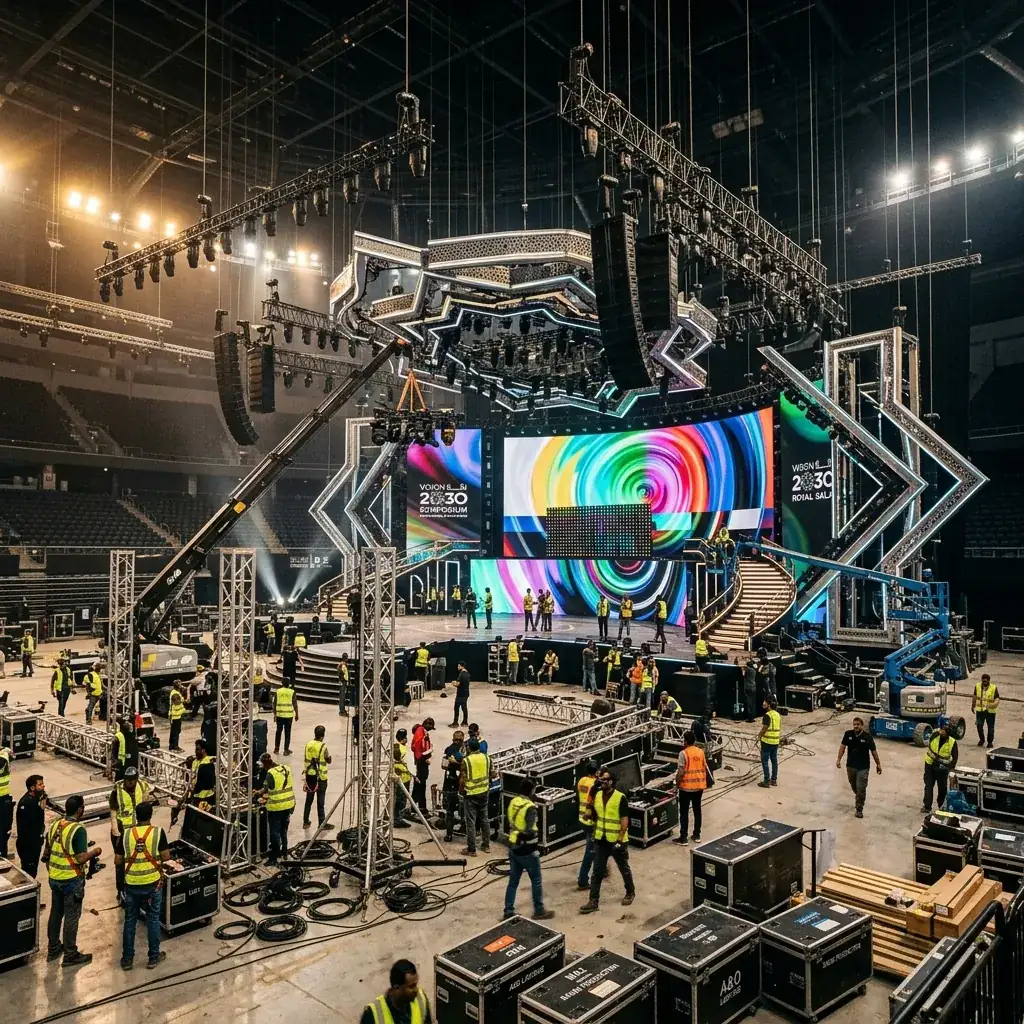 Event Production Cost Guide Saudi Arabia 2026: AV, Stage and Lighting