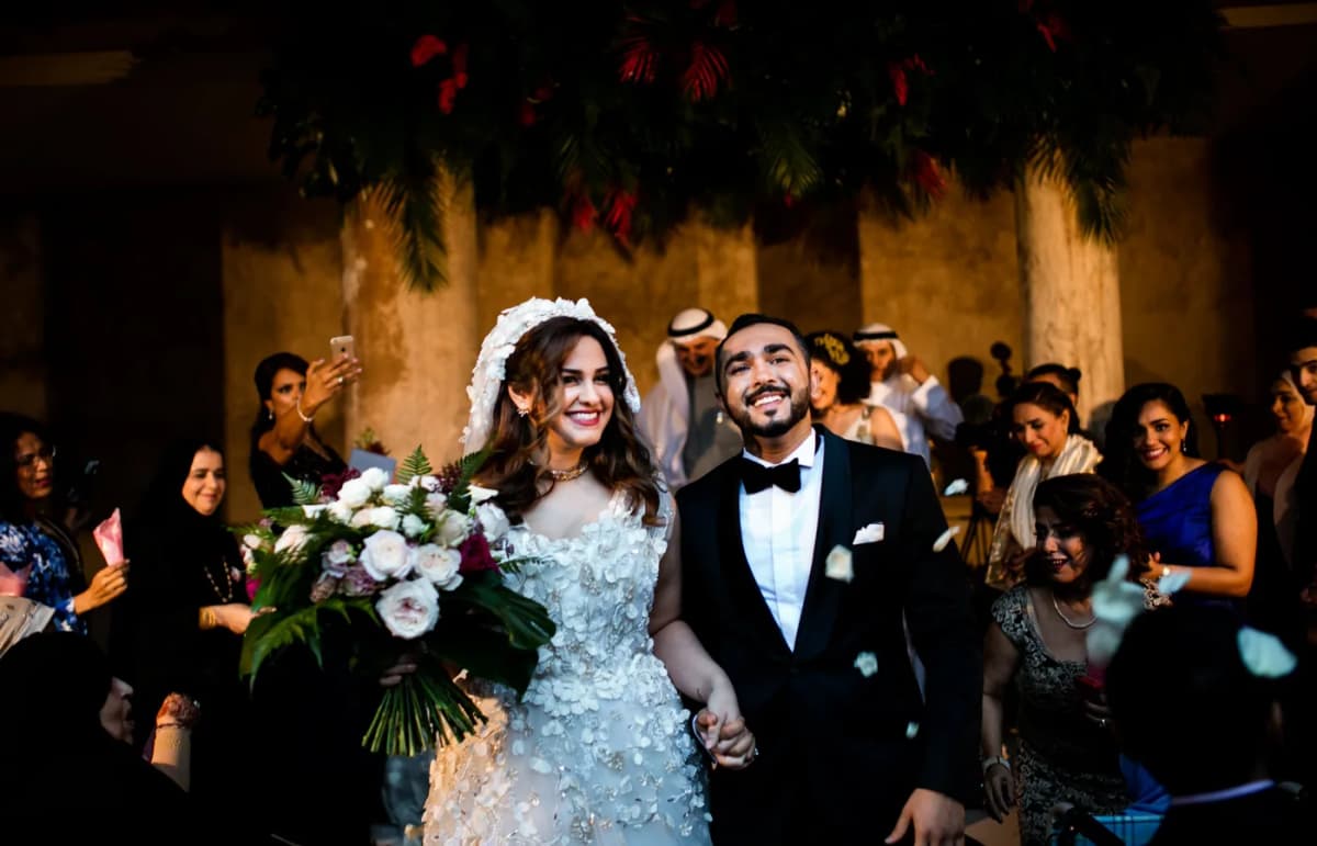 Luxury wedding guests at premium event in Riyadh Saudi Arabia
