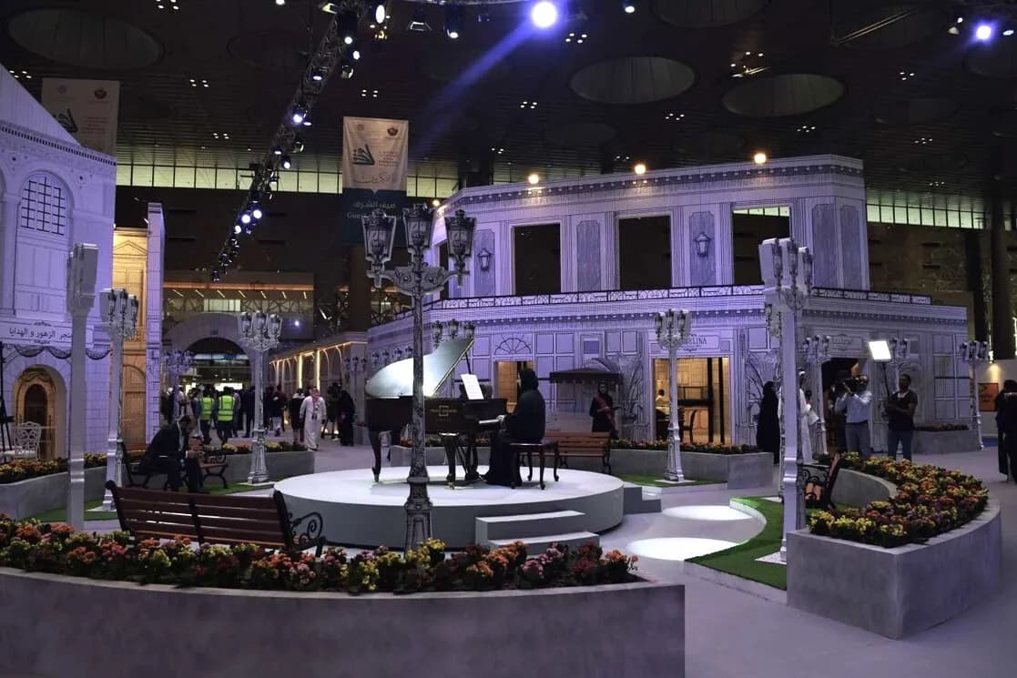 Large-scale themed pavilion fabrication on a regional exhibition floor — a partner-network build